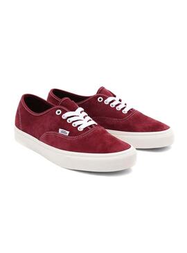 Sneaker Vans Authentic Granata Pelle Per Donna