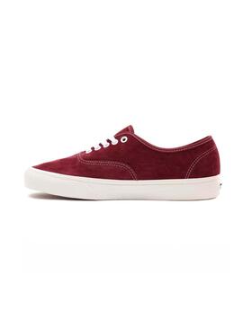 Sneaker Vans Authentic Granata Pelle Per Donna