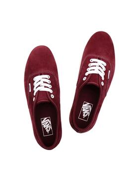 Sneaker Vans Authentic Granata Pelle Per Donna