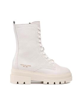 Stivales Tommy Hilfiger Lace Up Beige Per Donna