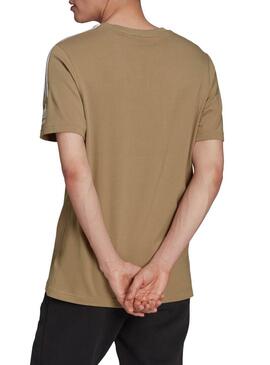 T-Shirt Adidas Tech Tee Caqui per Uomo