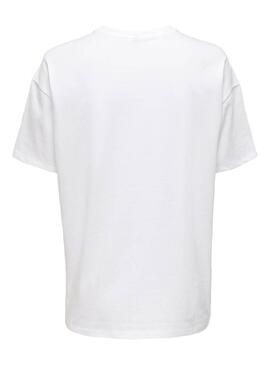 T-Shirt Only Disney Life Mickey oversize Bianco