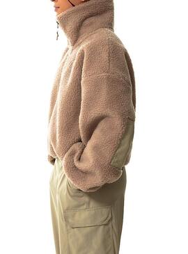 Felpa The North Face Sherpa Marrone Donna