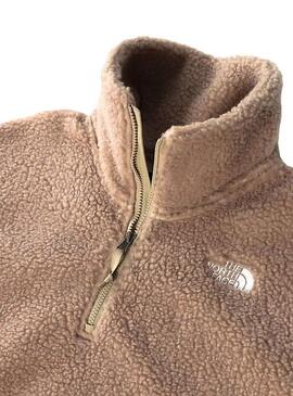 Felpa The North Face Sherpa Marrone Donna