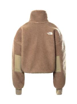 Felpa The North Face Sherpa Marrone Donna