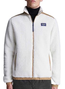 Giacca North Sails Fleece Bianco per Uomo