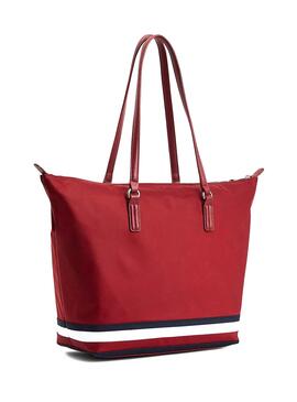 Borsa Tommy Hilfiger Poppy Tote Corp Rosso Donna