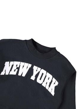 Felpa Name It Foka Blu Navy New York per Bambina