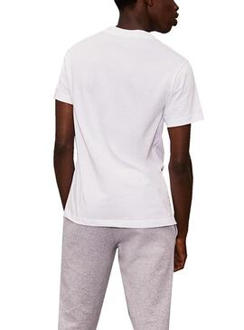 T-Shirt Lacoste Novak Djokovic Bianco per Uomo