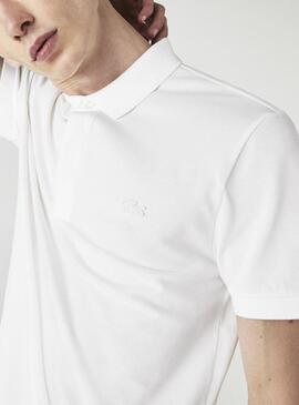 Polo Lacoste Paris White Men