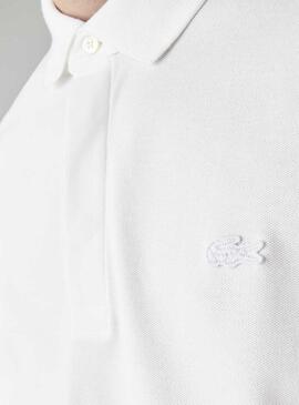 Polo Lacoste Paris White Men