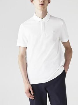 Polo Lacoste Paris White Men