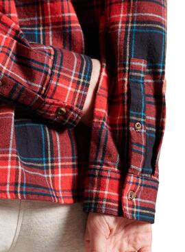 Camicia Superdry Classic Lumberjack Rosso Donna