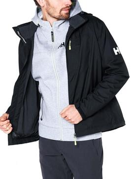 Giubbotto Helly Hansen Crew Midlayer Hooded Nero