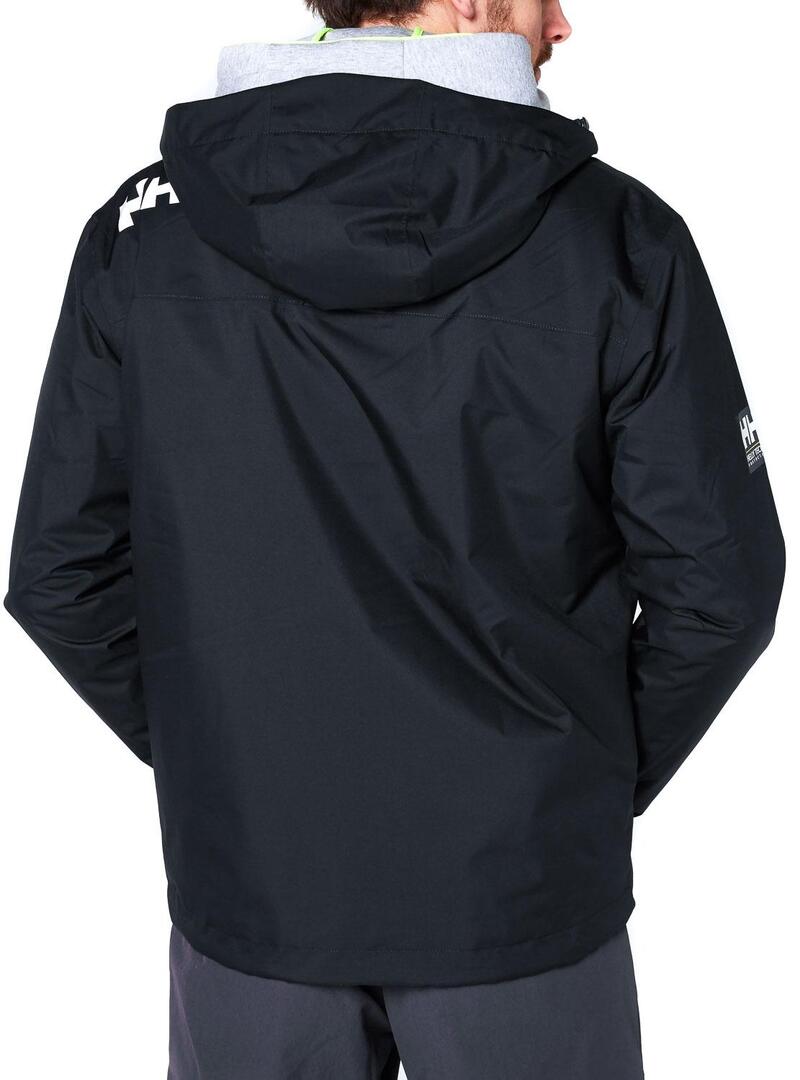 Giubbotto Helly Hansen Crew Midlayer Hooded Nero