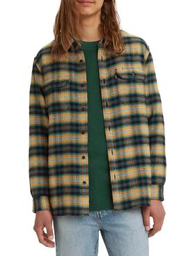 Camicia Levis Jackson Worker Quadri Giallo