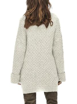 Pullover Only Gertrud Life Grigio per Donna