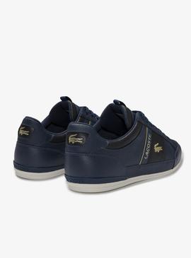 Sneakers Lacoste Chaymon Logo Blu Navy per Uomo