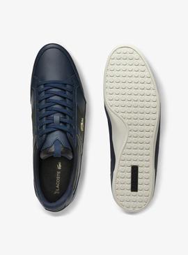 Sneakers Lacoste Chaymon Logo Blu Navy per Uomo