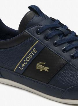 Sneakers Lacoste Chaymon Logo Blu Navy per Uomo