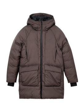 Parka Calvin Klein Technical Marrone per Uomo