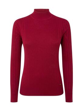 Pullover Pepe Jeans Amalia Canale Granata per Donna