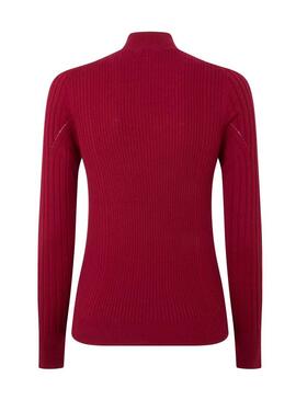 Pullover Pepe Jeans Amalia Canale Granata per Donna