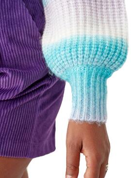Pullover Naf Naf Strisce Multicolore per Donna