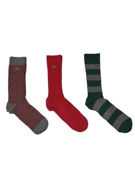 Pack 3 Calzini Lacoste Multicolore per Uomo