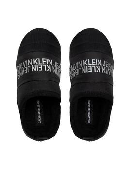 Sneaker Calvin Klein Home Slipper Piuma Nero