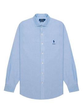 Camicia Polo Ralph Lauren Oxford Blu per Uomo