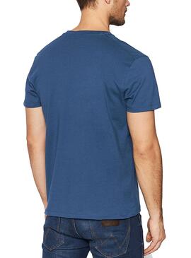 T-Shirt Pepe Jeans Terry Blu per Uomo