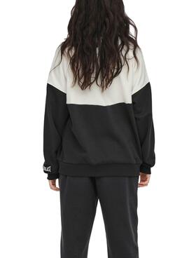 Felpa Only Everlast Colorblock per Donna