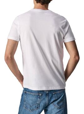 T-Shirt Pepe Jeans Terry Bianco per Uomo