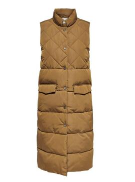 Gilet Only Stacy Camel per Donna