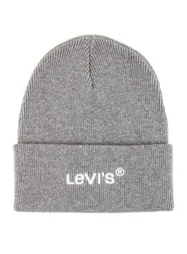 Cappello Levis Berretto con marchio Grigio Uomo e Donna