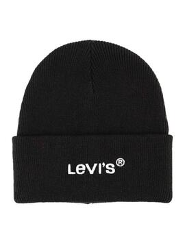 Cappello Levis Berretto con marchio Nero Uomo e Donna