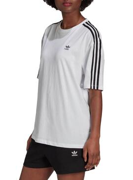 T-Shirt Adidas Adicolor Oversize Bianco Donna