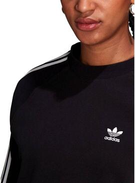 Felpa Adidas Cropped Nero Per Donna