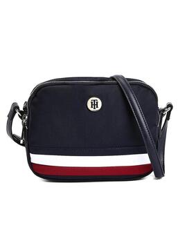 Borsa Tommy Hilfiger Poppy Crossover Blu Navy Donna