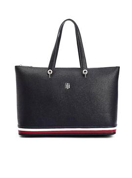 Borsa Tommy Hilfiger Element Tote Blu Navy Donna