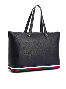 Borsa Tommy Hilfiger Element Tote Blu Navy Donna