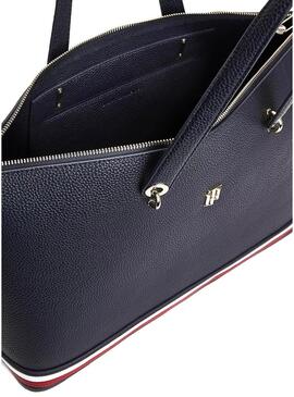 Borsa Tommy Hilfiger Element Tote Blu Navy Donna