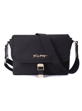 Borsa Tommy Hilfiger Crossover rilassato Nero Donna