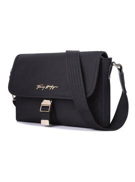 Borsa Tommy Hilfiger Crossover rilassato Nero Donna