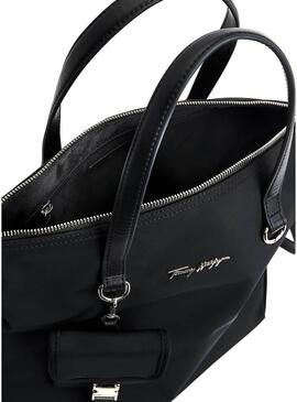 Borsa Tommy Hilfiger Rilassato Tote Nero Per Donna