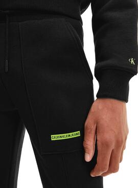 Pantaloni Tuta sportiva Calvin Klein Micro Logo Nero