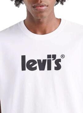T-Shirt Levis Poster Relaxed Fit Bianco Uomo
