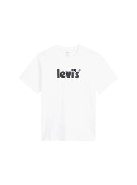 T-Shirt Levis Poster Relaxed Fit Bianco Uomo