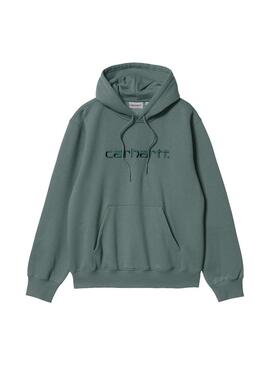 Felpa Carhartt con cappuccio Verde Per Uomo